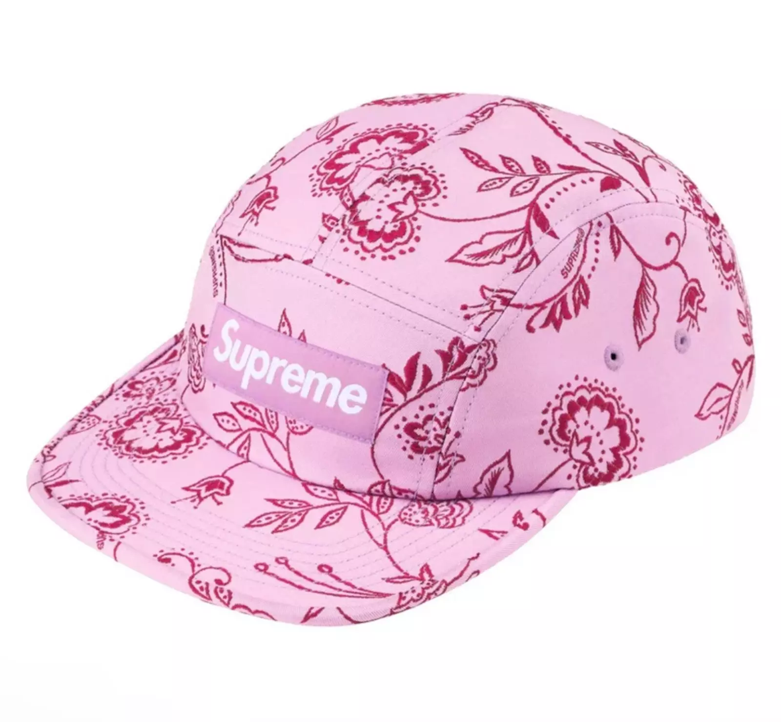 Casquette de camp tissée jacquard floral suprême lavande SS25