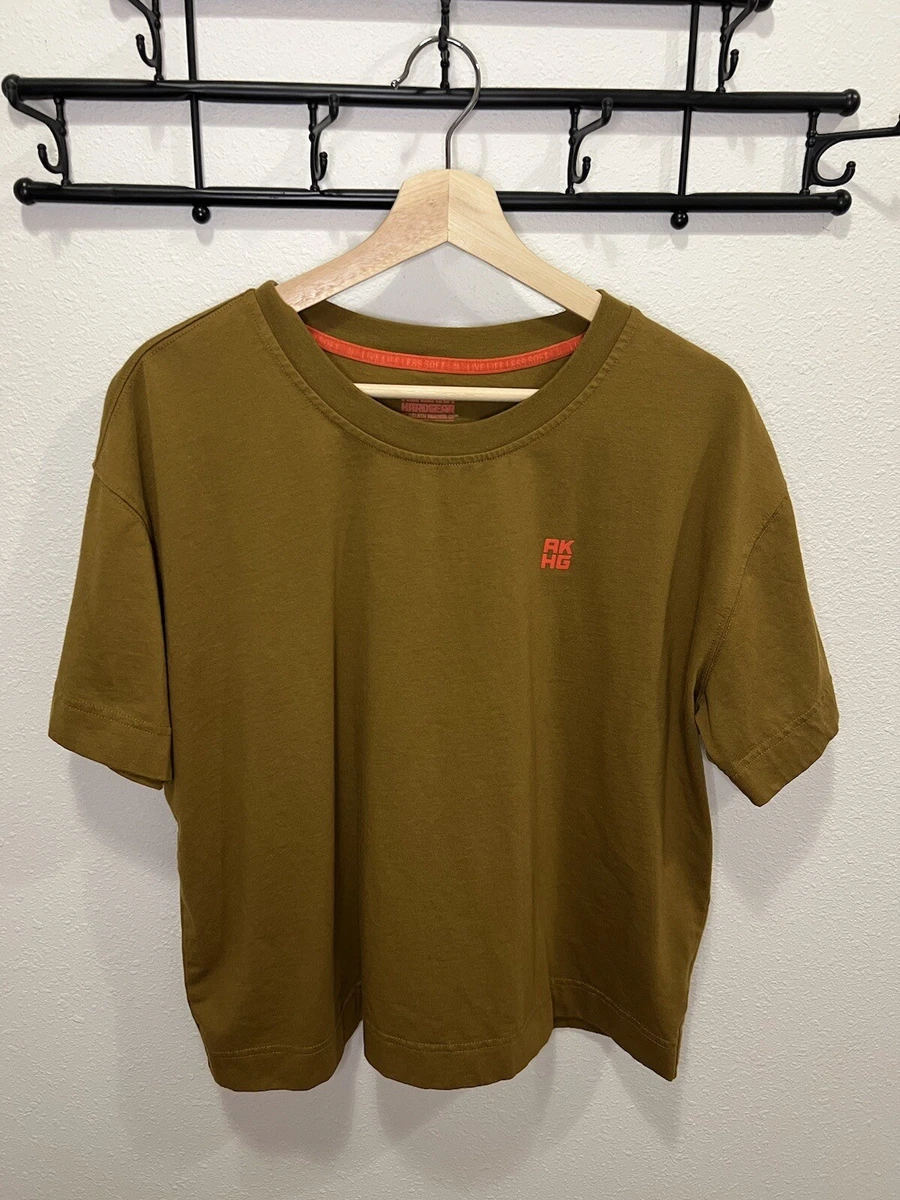 Alaskan Hardgear Women's Large Gold/Brown Tough Cotton T-Shirt Duluth Trading Co