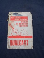 Qualcast 12" Electric Super Panther Operation and Maintenance Instructions