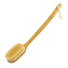 Shower Brush with Soft and Stiff Bristles, Long Handle Back Scrubber Body Exfoli