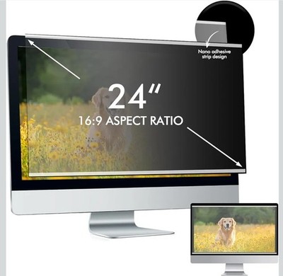 24 Zoll 16:9 Computer Sichtschutzfilter (531 mm × 299 mm) - Nano-Saugblende