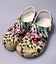 Crocs Floral Multicolor Clog Sandals Ankle Strap Men's 12