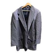 Pendleton Gray 100 Virgin Wool Tweed Western Elbow Patch Blazer Size 50 Tall
