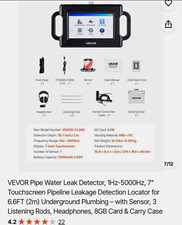 Vevor Vevor-cl200 Pipe Water Leak Detector With 7 Touchscreen Vevor Vevor-cl200 Pipe Water Leak Detector With 7 Touchscreen