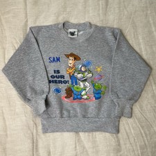 Vintage 90s Kids Disney Pixar Toy Story Crewneck Sweatshirt XS