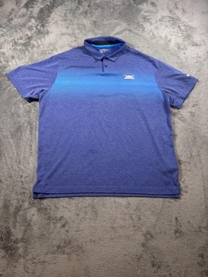 Nike Golf Polo Shirt Mens XL Blue Desert Mountain Dri-FIT Tour Performance