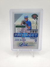 2024 Panini Prospect Edition - Jake Bloss #186 Silver Prizm Signatures (AU, RC)