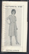 VINTAGE UNCUT MAGAZINE PATTERN 8160 FOR SIZE 18 DRESS