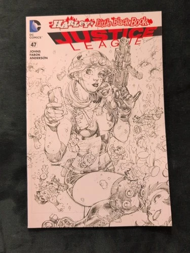 JUSTICE LEAGUE #47 JIM LEE SKETCH HARLEY QUINN VARIANT 1