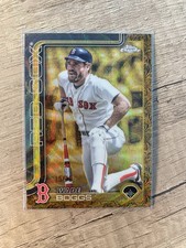 2025 Topps Gilded Wade Boggs #86 Gold Wave Refractor /75 Red Sox SP