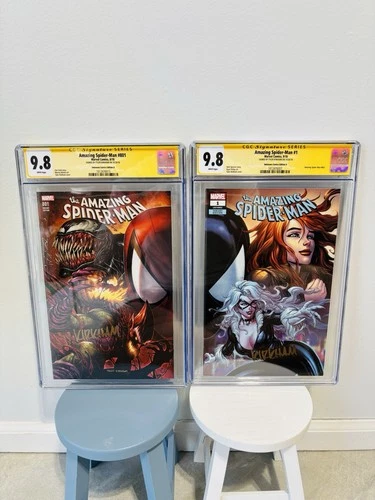 Amazing Spider-Man #801 & Amazing Spider-Man #1 CGC 9.8 SS Signed Kirkham Lot!