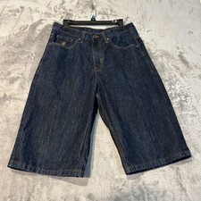 Rocawear Denim Shorts Mens 34 Blue Relaxed Fit 15" Bermuda Hip Hop Streetwear