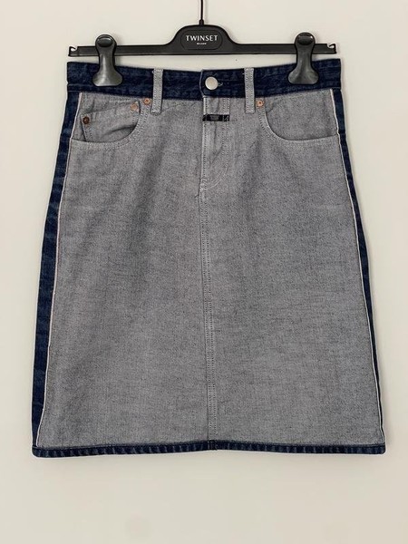 Women Closed Skirt Navy Denim 36 / S / 44