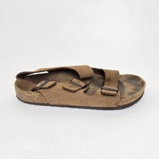 Birkenstock Milano Sandals Oiled Nubuck Leather Habana Brown Mens EU 45 US 12