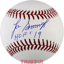 Lee Smith Signed Autographed Official Baseball Inscribed HOF 19 TRISTAR