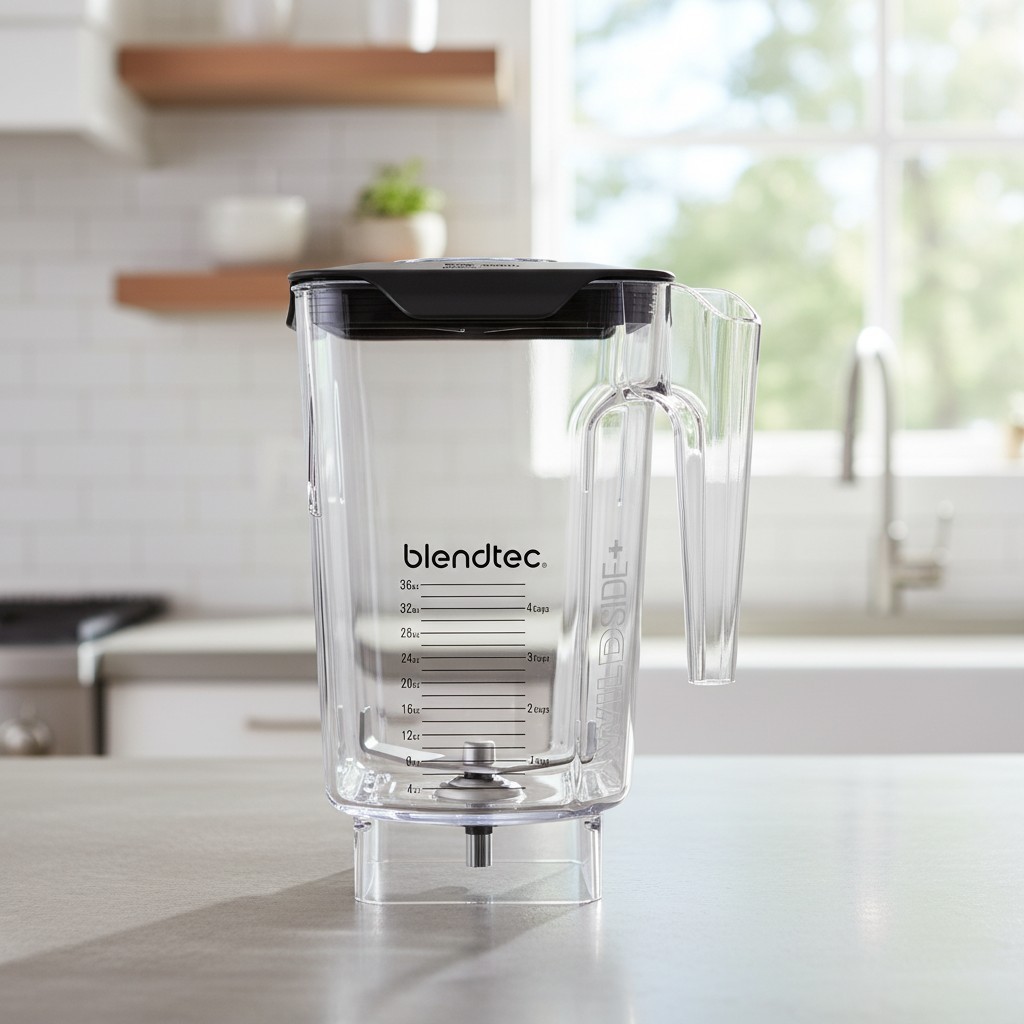 Professional-Grade Blender Jar with Vented Latching Lid - BPA-Free Design