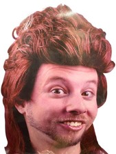 Fun World Mens 80's Long Red Mullet Wig