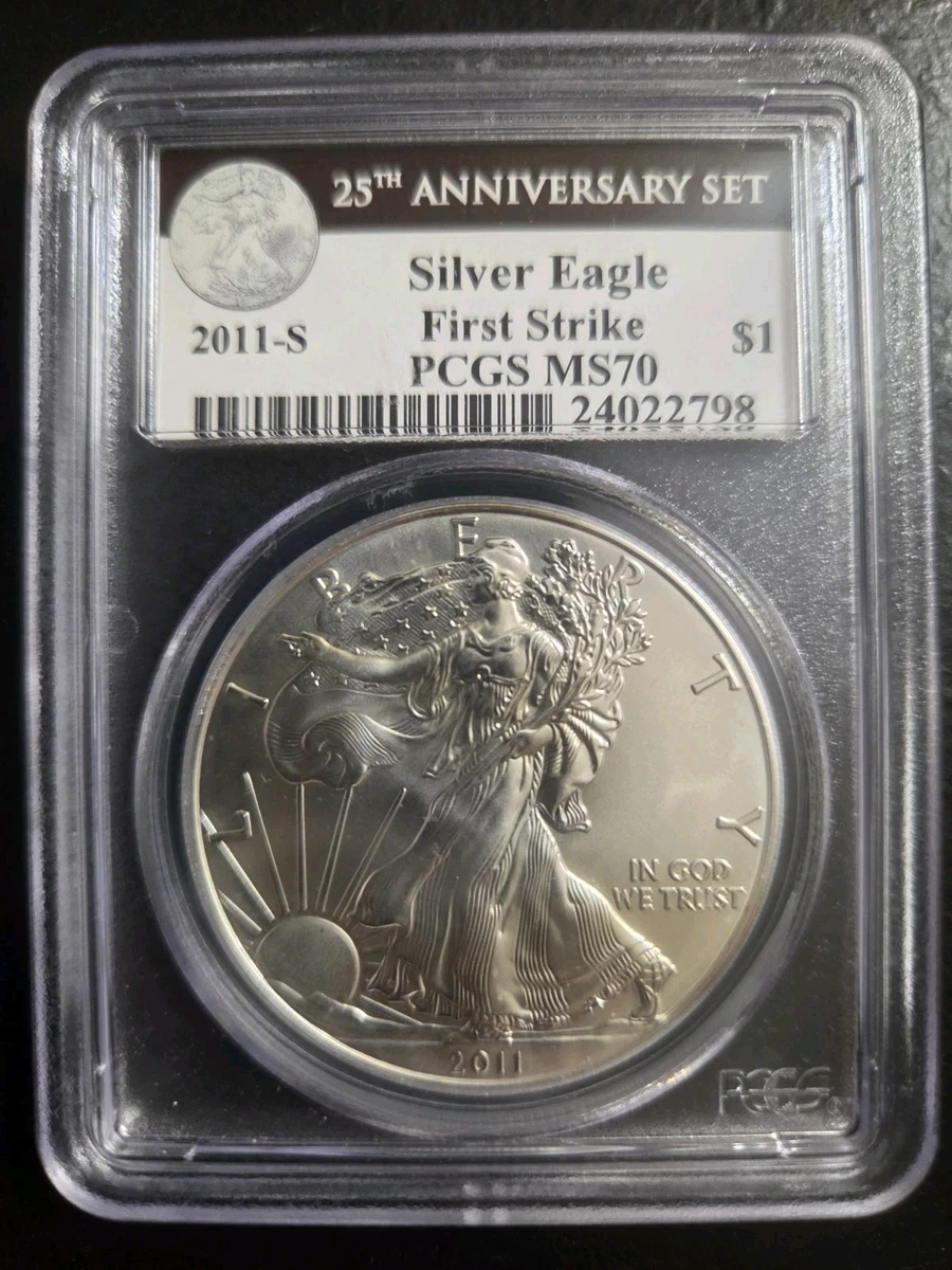 2011年アメリカンイーグル First Strike PCGS MS70 American Eagle MS 70 Graded 2011 Silver Bullion Coins for sale | eBay