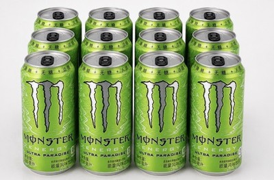 12 PACK! NEW! Monster Energy Drink, Kiwi Apple, FROM CHINA, FREE SHIPPING!