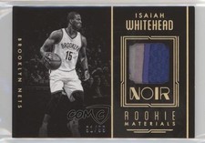2016 Panini Noir Rookie Materials Black and White Prime /99 Isaiah Whitehead 2ct