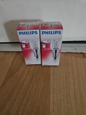 2x Gefrierschrank/Kühlschranklampe von PHILIPS E14/15W/230V/2700K - Neu