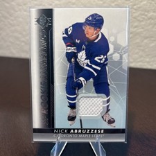 2022-23 SP - SP Rookie Authentics Nicholas Abruzzese #125 Jersey (MEM, RC)