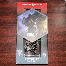 Rogue Class Dice - Set of 15 Black - Sirius Dice D&D RPG