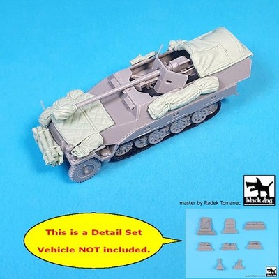 Black Dog 1/72 Stowage & Accessories for Sd.Kfz.251/22 Ausf.D (Hasegawa) T72169