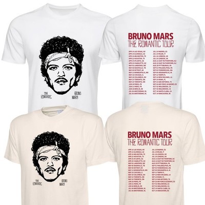 Bruno Mars T-Shirt Romantic Tour Inspired Unisex Adults Tee UK Fan Merch 26