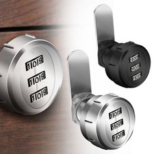 Zinc Alloy 3 Digit Security Lock for Cabinets Tool Boxes and Drawers Use