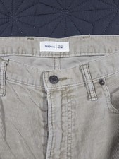 Mens GAP Corduroy Premium Slim Fit Pants 36x3...