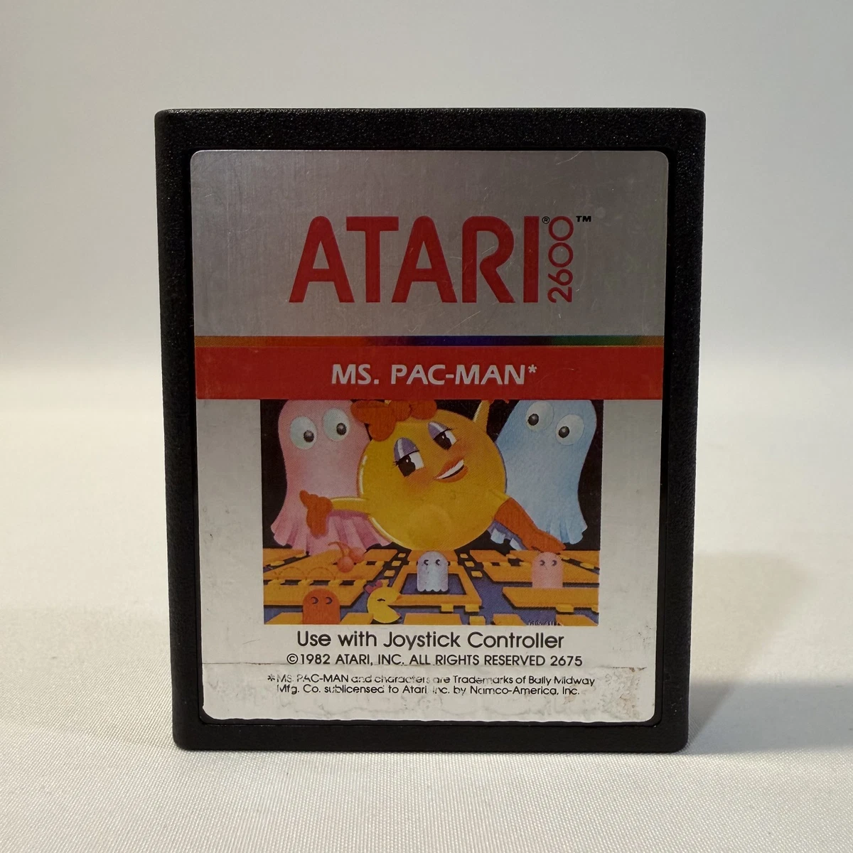 Jeu Atari 2600 Vintage - MS. PAC-MAN (1983) - Complet Et Testé