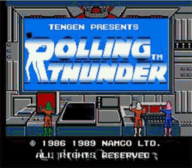 Rolling Thunder - Tengen NES Nintendo Game
