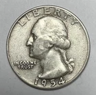 1954 25C Washington Quarter 90% Silver