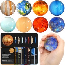 16PCS for Kids Planets Toys - Eight Planets Bouncy Solar System
