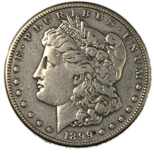 1899-S Morgan Silver Dollar San Francisco Very Fine VF+ Cleaned Details