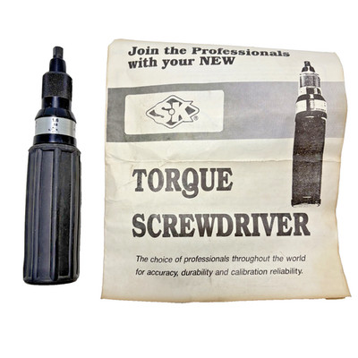 SK Professional Tools 1/4'' Drive Torque Screwdriver 77036 Vintage