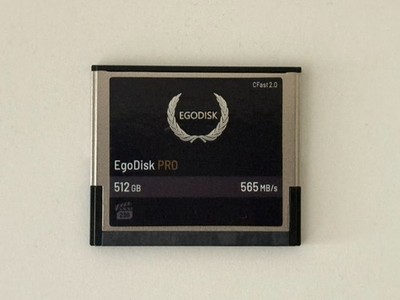 EgoDisk PRO 512GB CFast 2.0 Memory Card - USED/EXCELLENT CONDITION