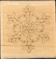 Stampabilities Florentine Snowflake Rubber Stamp
