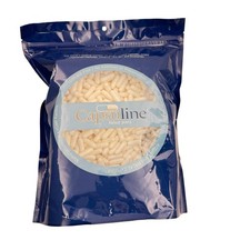 Capsuline Size 0 Empty Gelatin Capsules White/White 1000 Count Bovine Gelatin