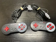 Retro-Bit SNES Super Nintendo Controller Retroduo Wired X2 NOT TESTED