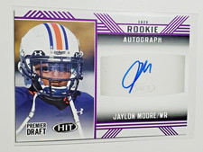 Jaylon Moore 2020 Sage Hit Premier Draft #A35 Rookie Autograph RC Auto card