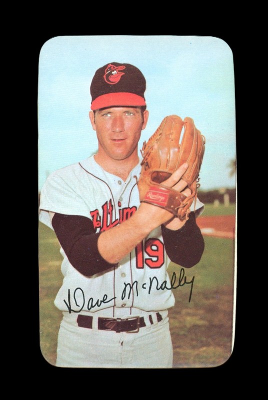 1971 Topps Super Set-Break # 18 Dave Mcnally EX-EXMINT *GMCARDS*