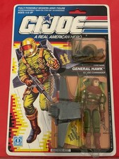 G.I. JOE VINTAGE CARDED GENERAL HAWK 1991 V1 MOC SEALED MISB HASBRO ARAH GI