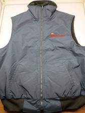 Vintage NOS Budweiser Beer Advertising Nylon Insulated Vest Size Large 25x23