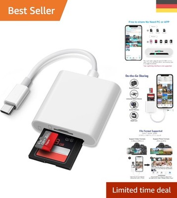 USB-C Kartenleser Adapter von Loydia: Plug & Play für SD/MicroSD-Karten