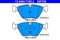 Vorderachse ATE 13.0460-7155.2 Bremsbelagsatz, Scheibenbremse FüR Bmw,Mg