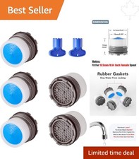 Effortless Installation 5 Wrench Included Faucet Aerators for Water Efficiency