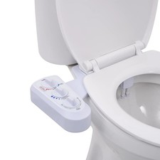 Bidet Toilet Seat Attachment Single/Dual Nozzle Sprayer Accessories vidaXL