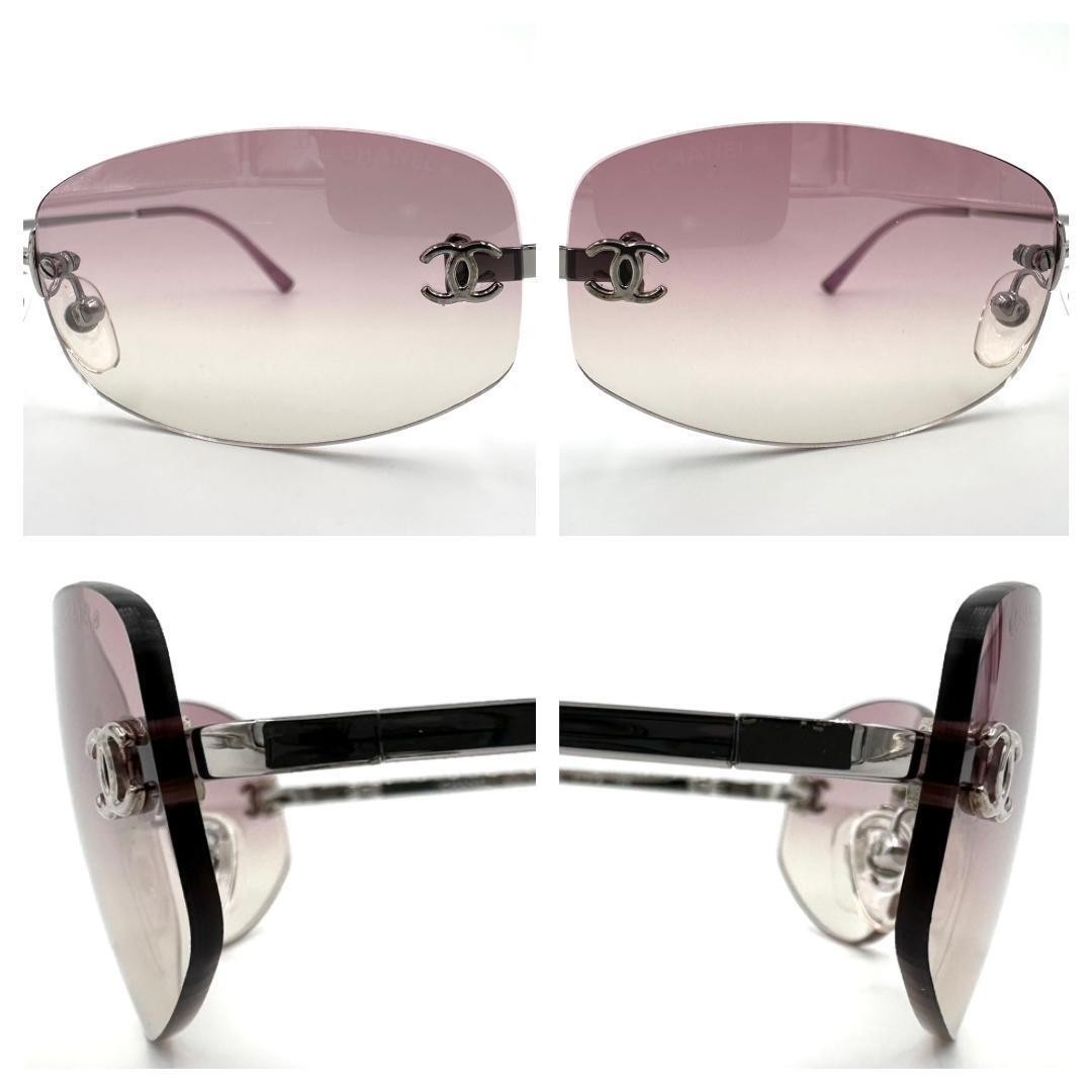 Chanel 4002 Coco Mark Rectangular Gold Plated - image 5